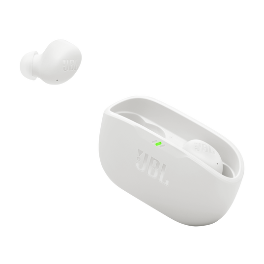 JBL Vibe Buds 2 - White - True Wireless Noise Cancelling Earbuds - Detailshot 5